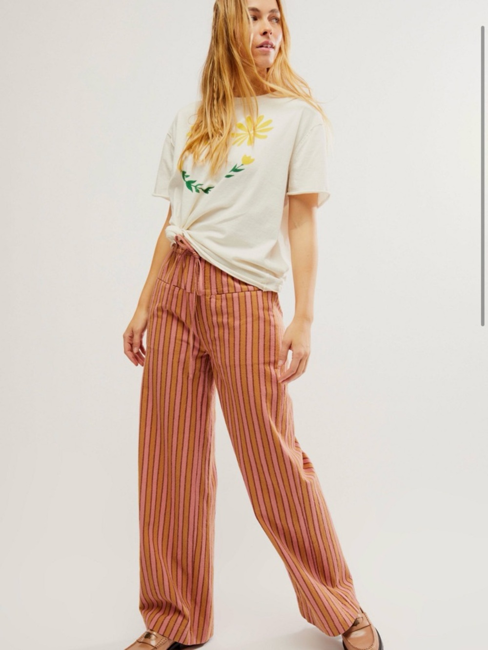 Free People Hudson Canyon Striped Pants